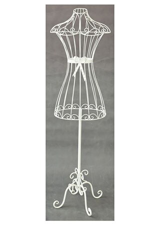 Stojan na oblečení panna UM0840, kovová interiérová dekorace