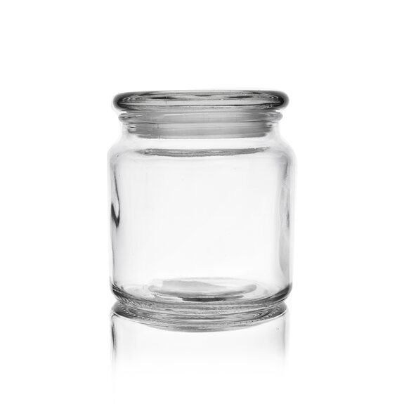 Dóza sklo víčko 0,58 l kulatá
