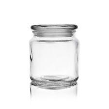 Dóza sklo víčko 0,58 l kulatá