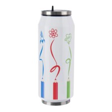 Termoska-plechovka nerez 0,5 l pastelky