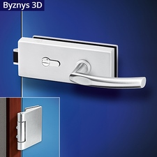 Ilsa Byznys kování na skleněné dveře HR + 3D nerez