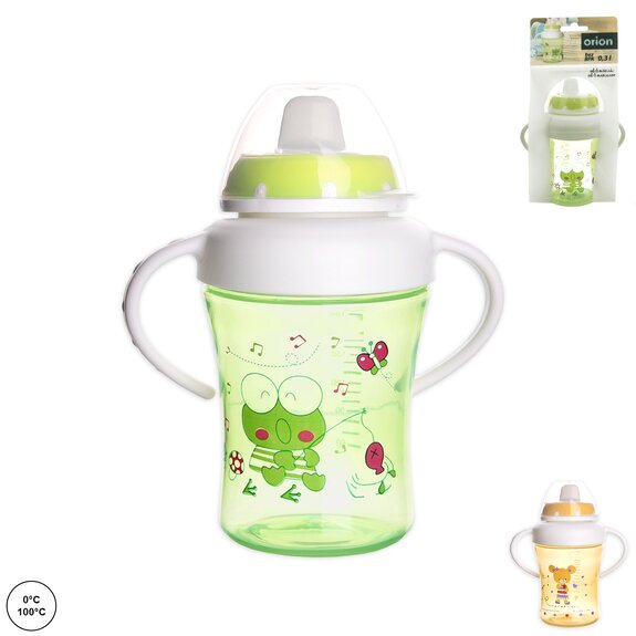 Hrnek UH dětský+pítko Animal 0,3 l mix