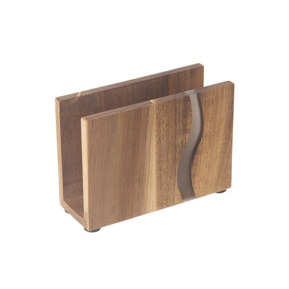 Stojan na ubrousky akácie/resin RIVER