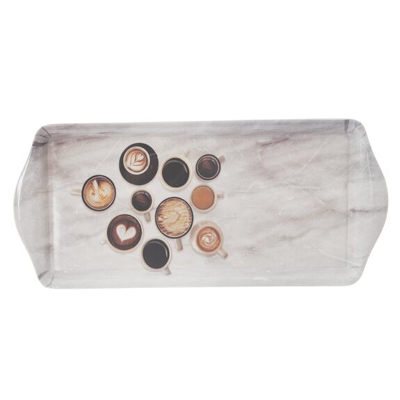 Tác melamin. servírovací káva 39,5x16,5 cm