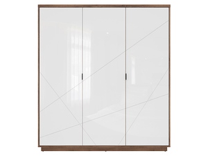 FORN SZF3D dub delano tmavý/bílý lesk