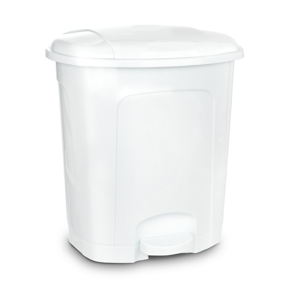 Koš odp. UH s pedálem 11,5 l bílá
