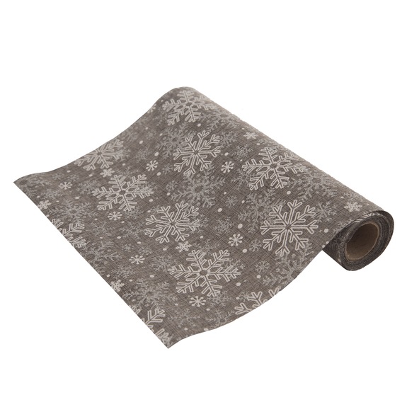 Ubrus-běhoun polyester VLOČKA 250x28 cm