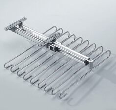 Výsuvný věšák na kalhoty chrom