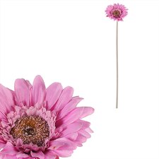 Gerbera - umělý květ na stonku, fialový