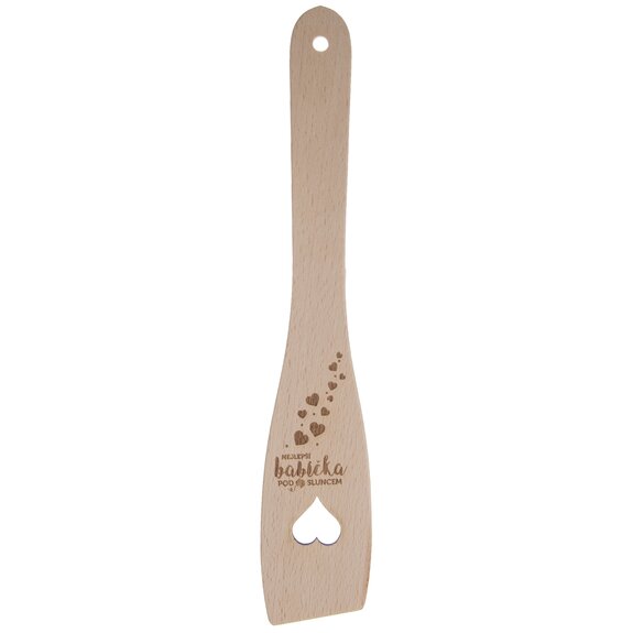 Obracečka dřevo rovná 30 cm NEJLEPŠÍ BABIČKA