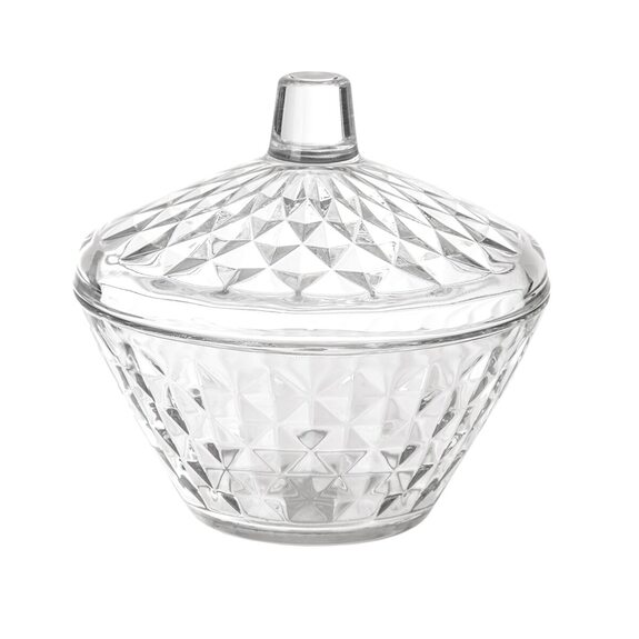 Cukřenka sklo s víkem Artemis pr. 12 cm