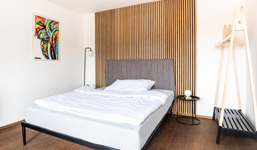 Dekorační obkladový SLAT panel akustic 27-14 Dub Olej MDF černá