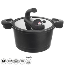 Hrnec GRANDE nízkotlaký 5,5 l poklice sklo