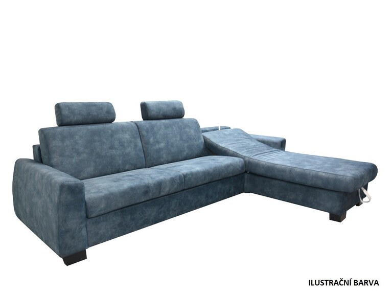 GRENADA rohová sedací souprava, levá, tmavě šedá