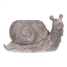 Šnek, obal na květiny, magneziová keramika ALA749