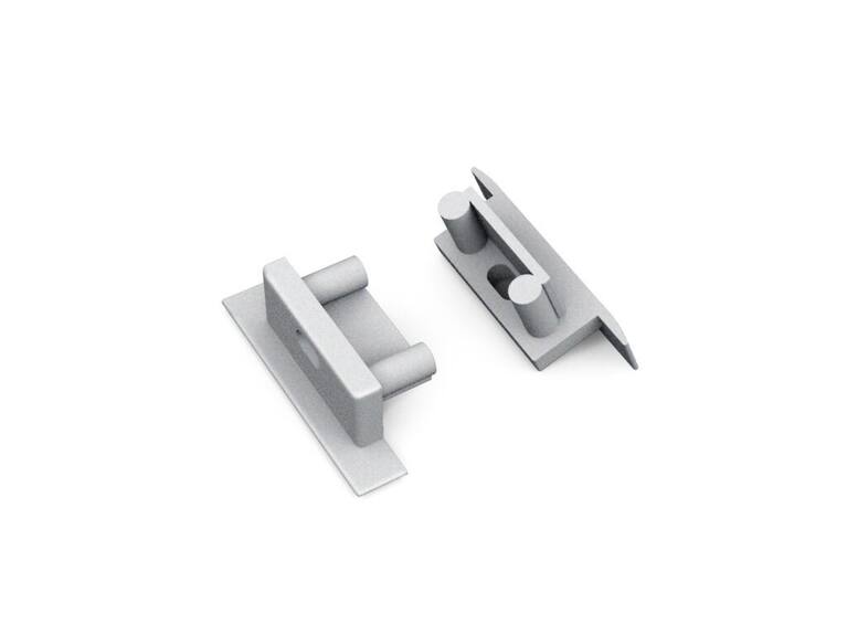 Koncovka WIRELI BEGTIN12 stříbrná hranatá s otvorem, pár