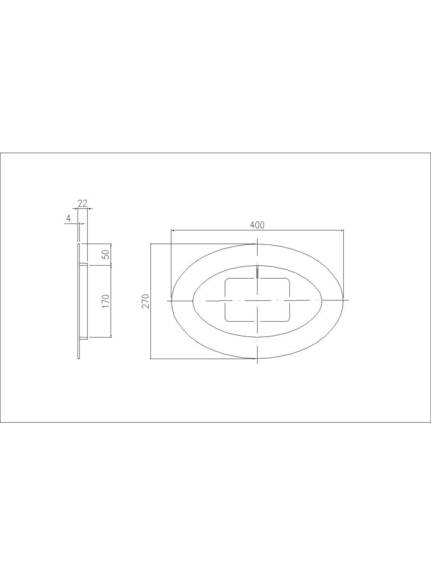 Zrcadlo SNAB STYLE Elipsa 400x270