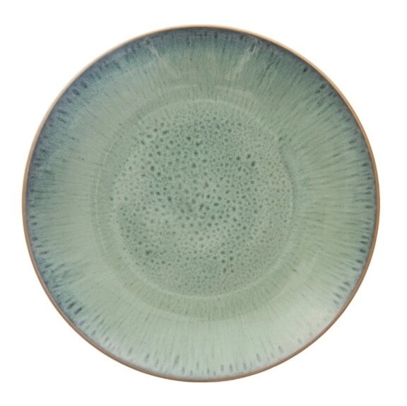 Talíř ker. mělký GLAZE pr. 27 cm zelená