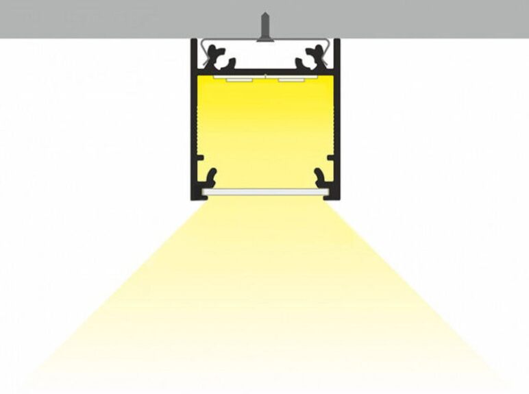 Profil WIRELI LINEA20 EF/TY hliník anoda, 2m (metráž)