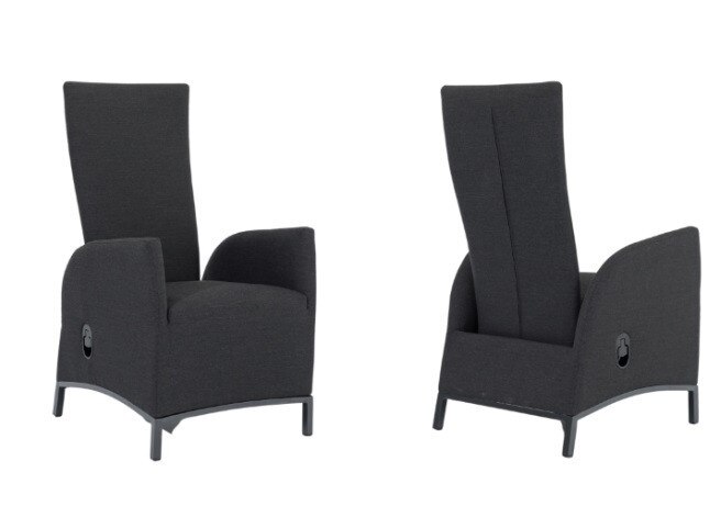 Luxusní polohovací zahradní křeslo Paris Lika-Tex(R) - antracit