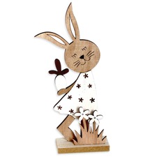 Zajíc dřevo 22,8 cm natural