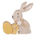 Zajíček s vajíčky, dřevěná dekorace.