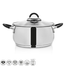 Kastrol nerez DALIE 4 l poklice sklo