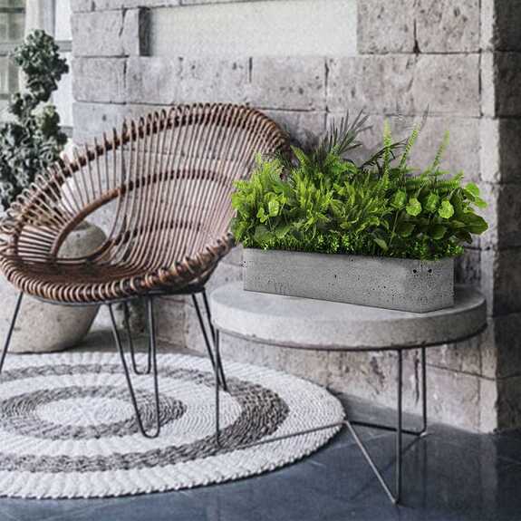 Výplň květináčů pro interiéry - White sparrow