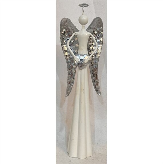 Anděl kovový na svíčku