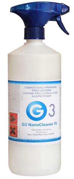 Čistič podkladů před lepením 1000 ml G3 Nano cleaner (sklo, keramika, kovy, plas