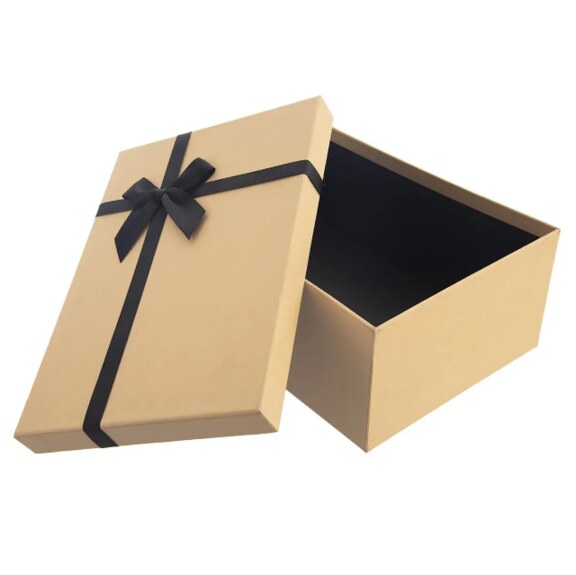 Krabice papír dárková 30x21x12 cm hnědá