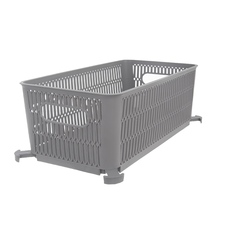 Košík UH Nesta stohovatelný 29x16,5x11,5 cm šedá