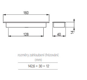 Úchytka TULIP Madrid černá matná