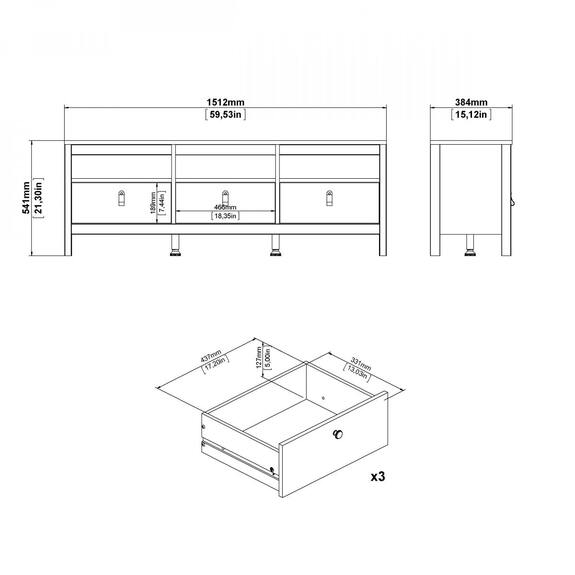 TV Stolek Real 668 jackson hickory