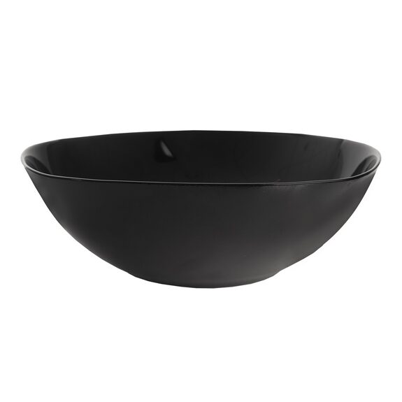 Mísa opál. sklo LUNA black 24,5x24,5 cm