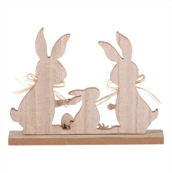 Zajíčci velikonoční, dřevěná dekorace