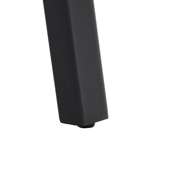 Stůl jídelní 140x80 cm, MDF deska, Melamine dekor dub, kov, černý lak