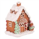 Perníkový domeček - zdobený, polyresin, LED osvětlení uvnitř