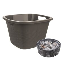 Dřez UH LOOP s uchy 16,8 l tm.šedá+dárek kolíčky prádelní UH v košíku 50 ks