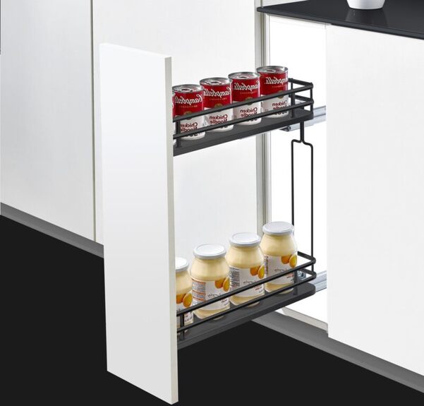 Plnovýsuvný dvojkoš boční Elegance s tl. dov.