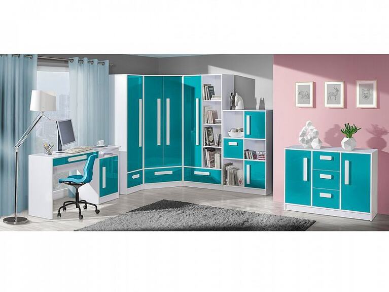 Skříň GOLIÁŠ 2 rohová dvoudvéřová