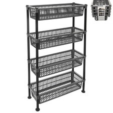 Regál UH 4 patra Slim GREY šedá