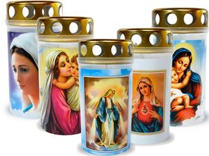 Svíčka plastová s víčkem potisk 100g