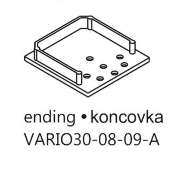 Koncovka WIRELI VARIO30-08 šedá (2x08A + 2x08B + 2x08C + 2x08D), set