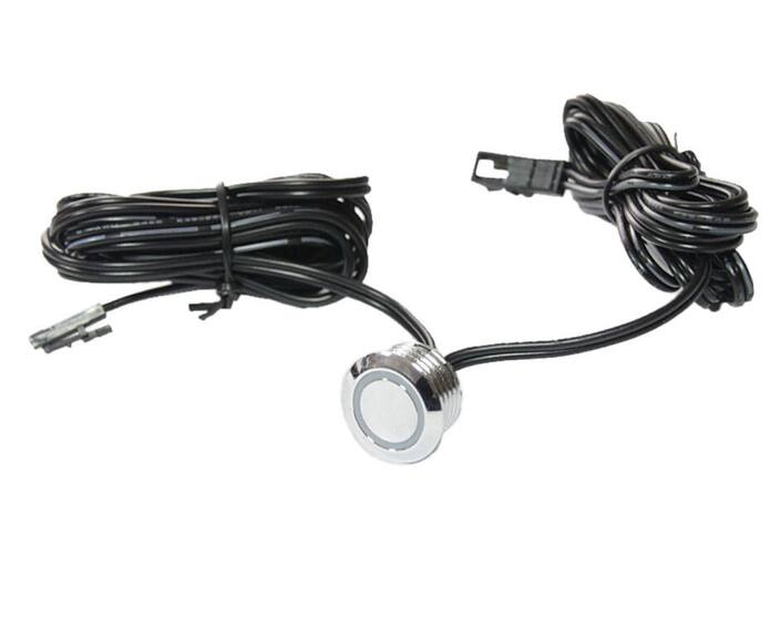 Dotykový spínač se stmívačem k zavrtání do korpusu (s podsvětlením)