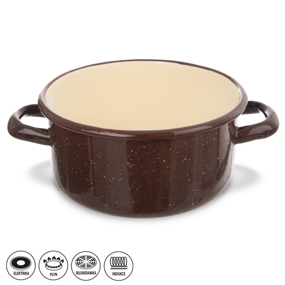 Kastrol smalt BROWN 1,5 l TM3, náhr. 113362