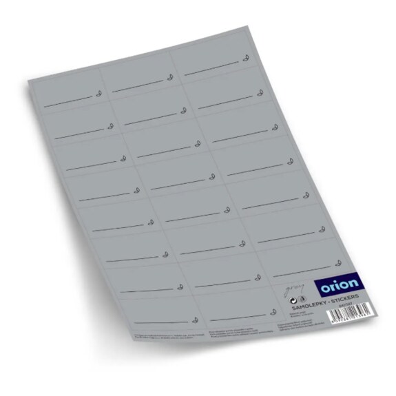 Samolepky na kořenky GREY obd. prázdné 23 šedá, CZ, SK