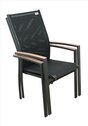 EXPERT WOOD antracit - gastro zahradní stohovatelné křeslo