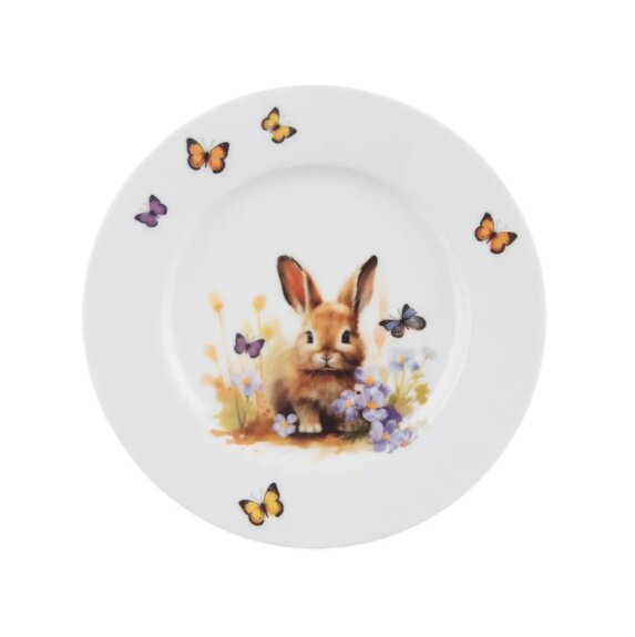 Talíř porc. dezertní JARO zajíc pr. 20 cm