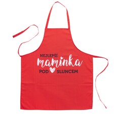 Zástěra kuch. bavlna NEJLEPŠÍ MAMINKA CZ